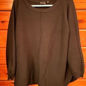 Cyrus Black Ribbed Sweater